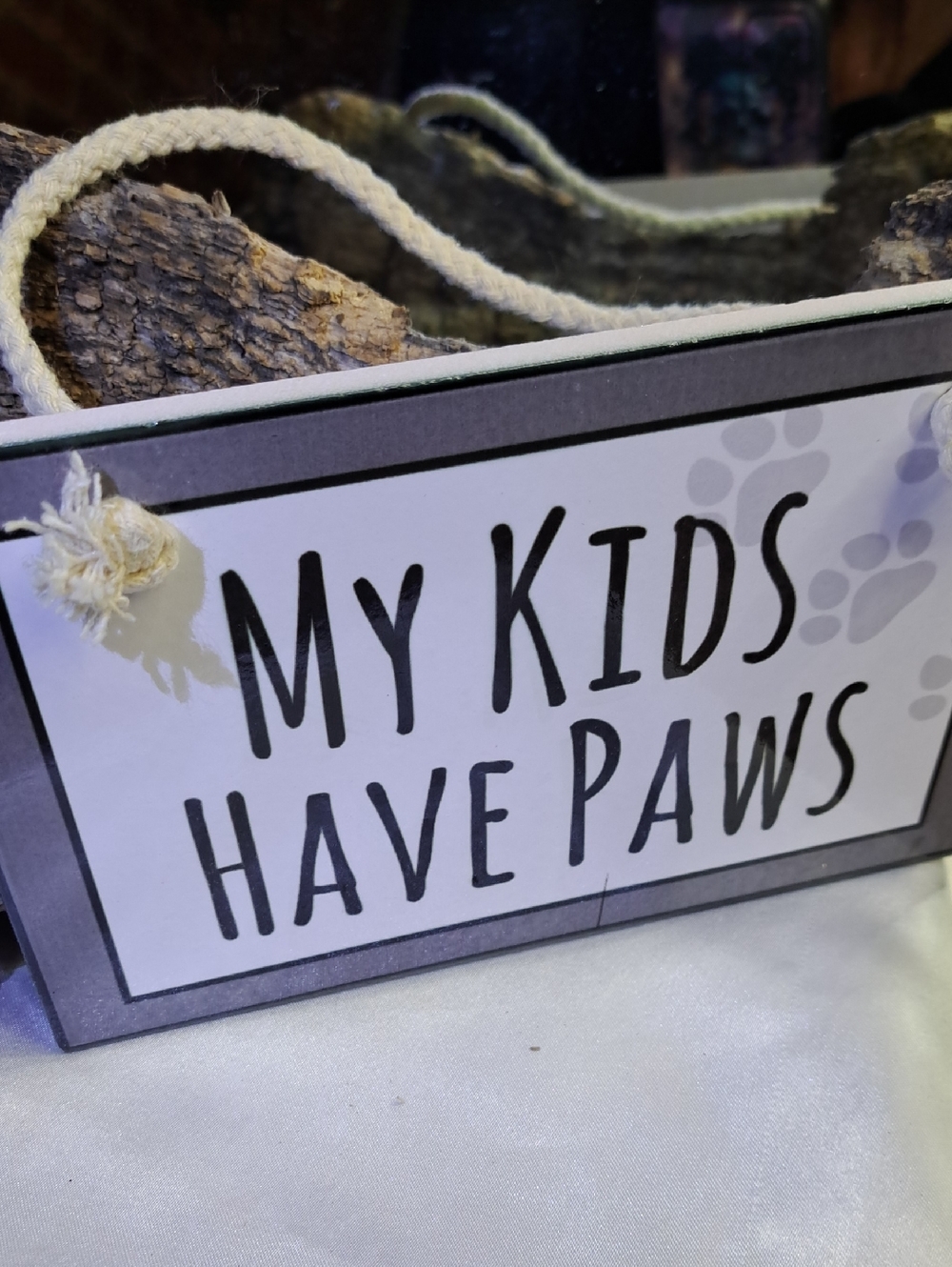 CERAMIC Doggo Luvers Sign